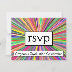 Carte "rsvp" pour attraper les yeux et attirer l'a