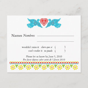 Carte RSVP pour crâne de sucre