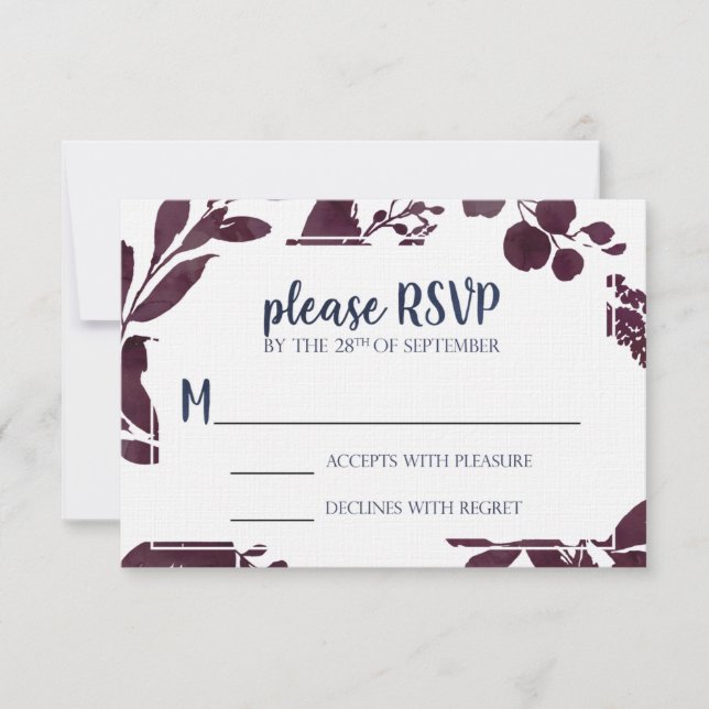 Carte RSVP pour Katie (Devant)