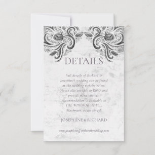 Carte RSVP Russe Collection Rose
