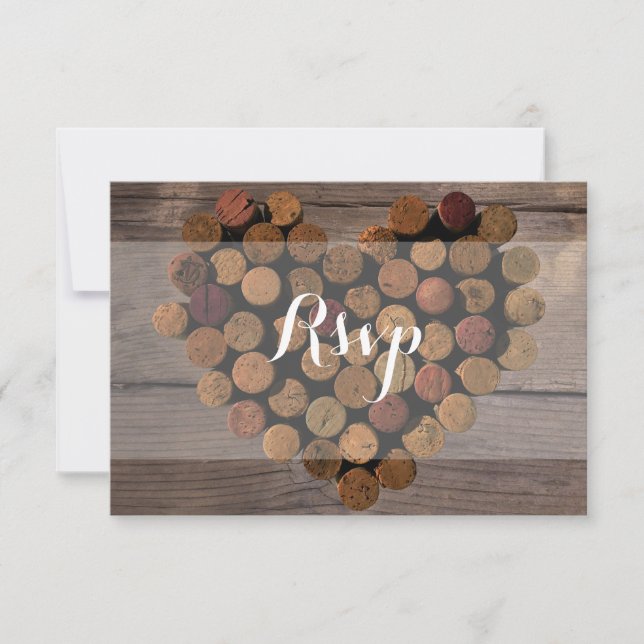 Carte RSVP Russe Vin Cork (Devant)