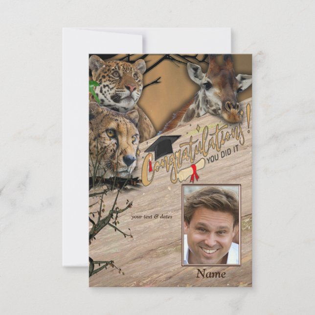 Carte RSVP Safari Outdoor (Devant)