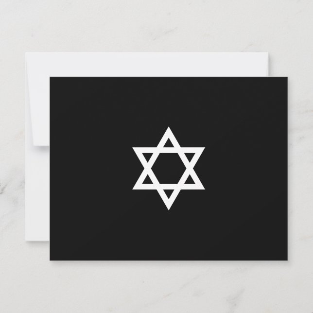 Carte RSVP Shining Star Bar Mitzvah (Devant)