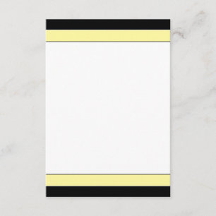 Carte RSVP simple et élégante (jaune/noir)
