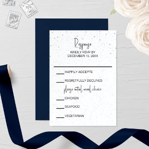 Carte RSVP Starry Night Wedding
