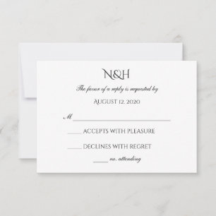 Carte RSVP Sweet Elegance