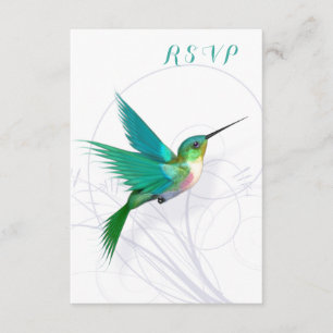 Carte RSVP Swirl de colibri