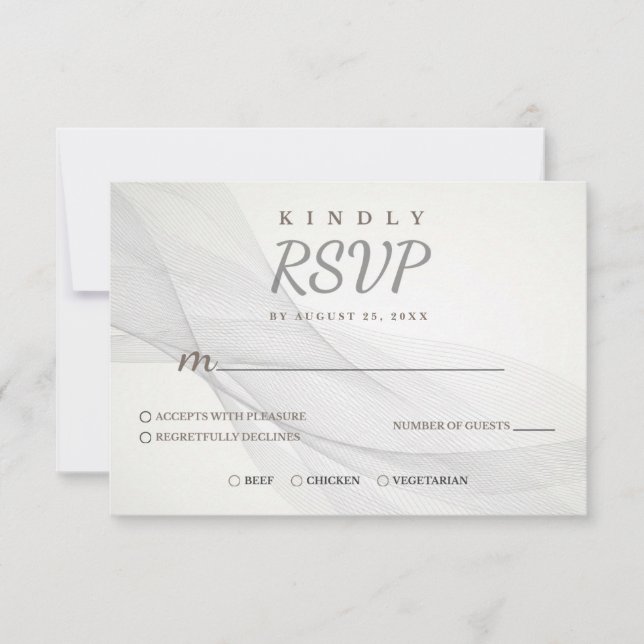Carte RSVP texture Abstraite (Devant)
