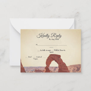 Carte RSVP Utah Moab Arches Park