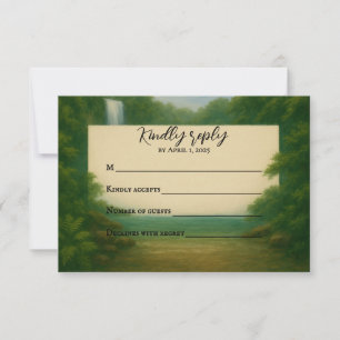 Carte RSVP Velvet Rapids Wedding