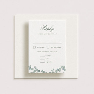 Carte RSVP verticale Mariage Adélaïde