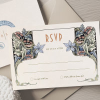 Carte RSVP Victorian Grace Morris Élégance inspiré