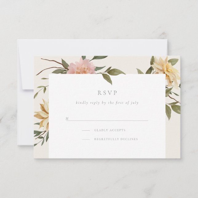 Carte RSVP Wild Florals (Devant)
