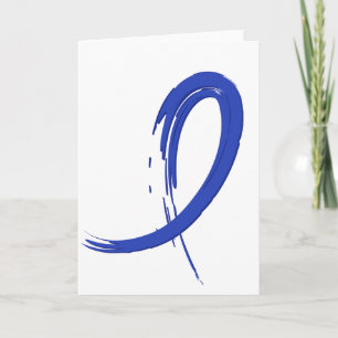 Carte Ruban bleu A4 de Colon Cancer