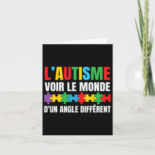 Carte Ruban de la Sensibilisation sur l'autisme de l'aut