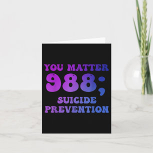 Carte Ruban de sensibilisation à la prévention du suicid