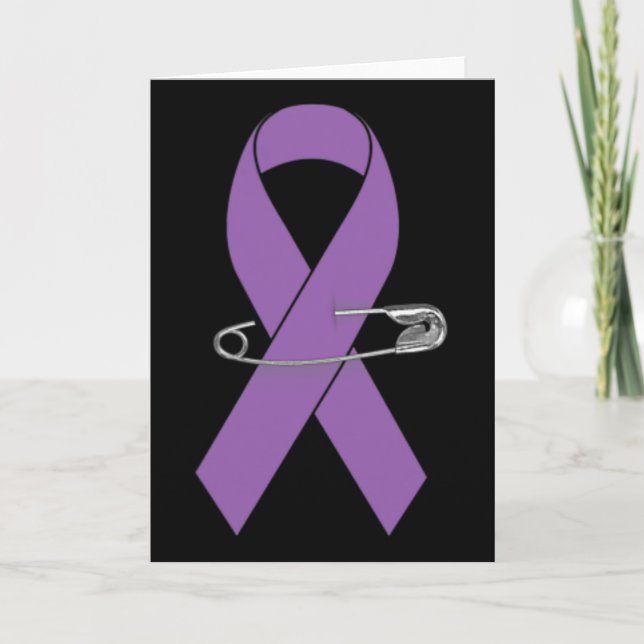 Carte Ruban de soutien à la marche de sensibilisation à  (Devant)