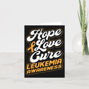 Carte Ruban Love Cure Support Leukemia Sensibilisation