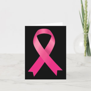 Carte Ruban rose Conscience du cancer du sein Femmes Hom
