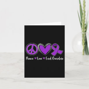 Carte Ruban Violet Contre Les Surdoses Fin De L'amour Co