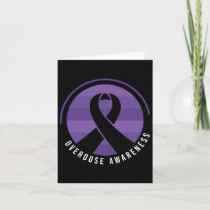 Carte Ruban Violet de Sensibilisation à la Surdose de Dr