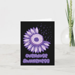 Carte Ruban Violet de Sensibilisation aux Opioïdes 