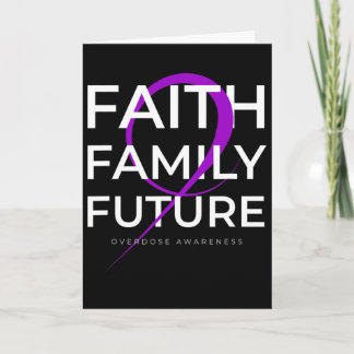 Carte Ruban Violet Foi Famille Sensibilisation au Surdos