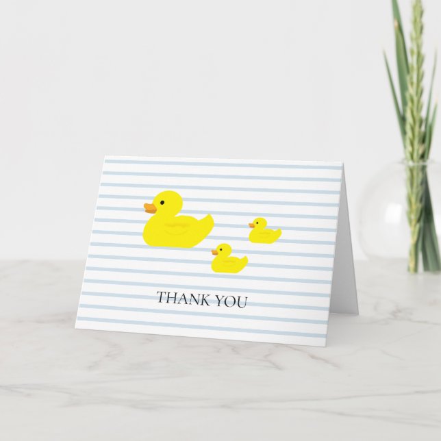 Carte Rubber Canard Bleu Bande (Devant)