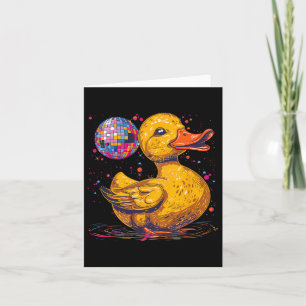 Carte Rubber Duck Disco Ball Art Dancing Rubber Duck