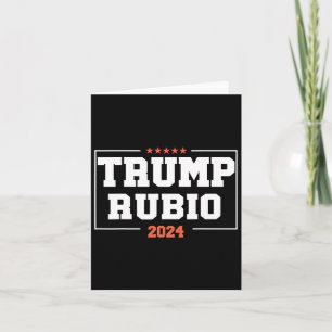 Carte Rubio Pour Le Président 2024 Campagne Élection Us