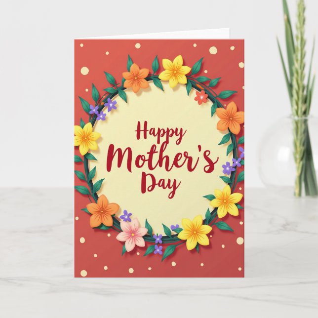 Carte Ruby Red de la plus chère des mamans (Devant)