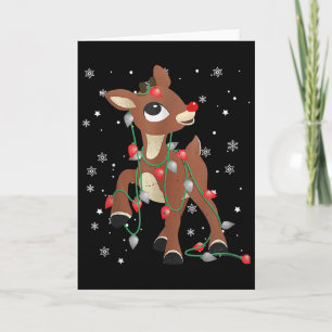 Carte Rudolph Le Nez Rouge Renne Pour Enfants Et Noël
