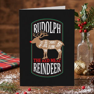 Carte Rudolph Le Renne De Viande Rouge