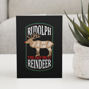 Carte Rudolph Le Renne De Viande Rouge