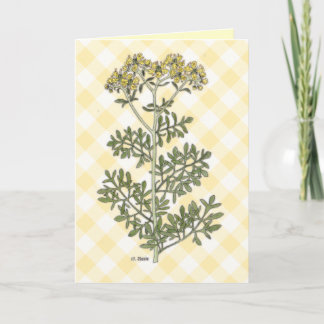 Carte "Rue" Botanique Vintage