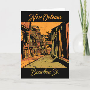 Carte Rue Bourbon Nouvelle-Orléans Souvenir Louisiane Ma