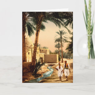 Carte Rue dans la vieille ville, Biskra, Algérie, Annive