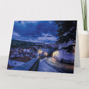 Carte Rue du soir à Prague