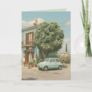 Carte Rue italienne d'été vintage