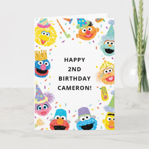 Carte Rue Sésame Confetti Joyeux Anniversaire