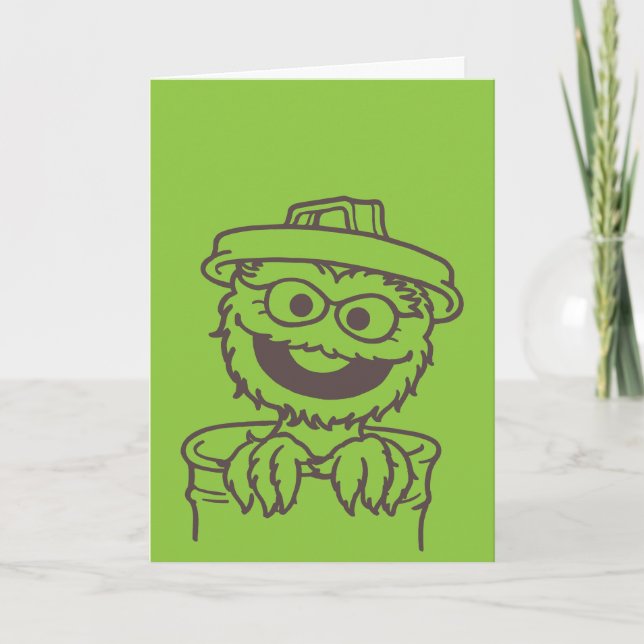 Carte Rue Sésame | Oscar the Grouch Bright (Devant)