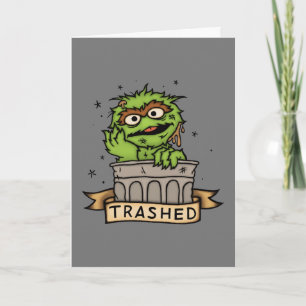 Carte Rue Sésame Oscar the Grouch Trashed
