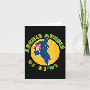 Carte Rugby Australie, Wallabies Aussie Aussie Aussie Oi