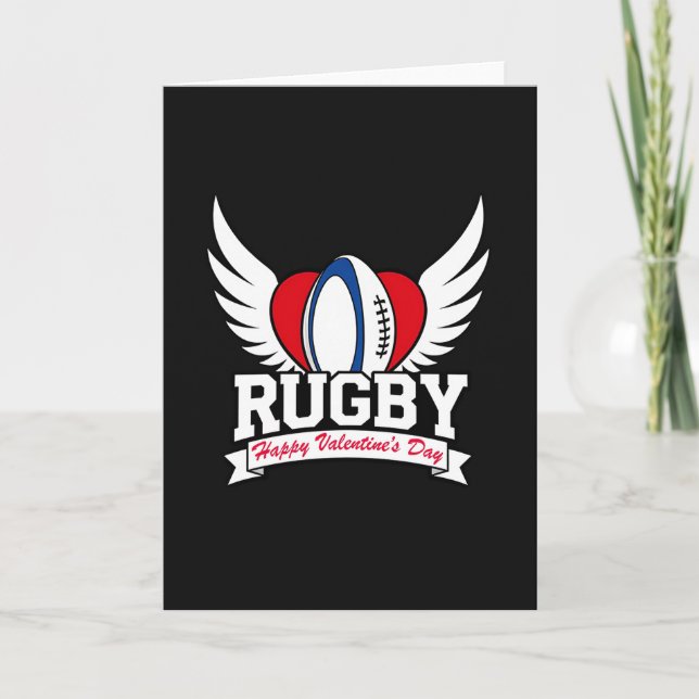 Carte Rugby Love Valentines Day Card (Devant)