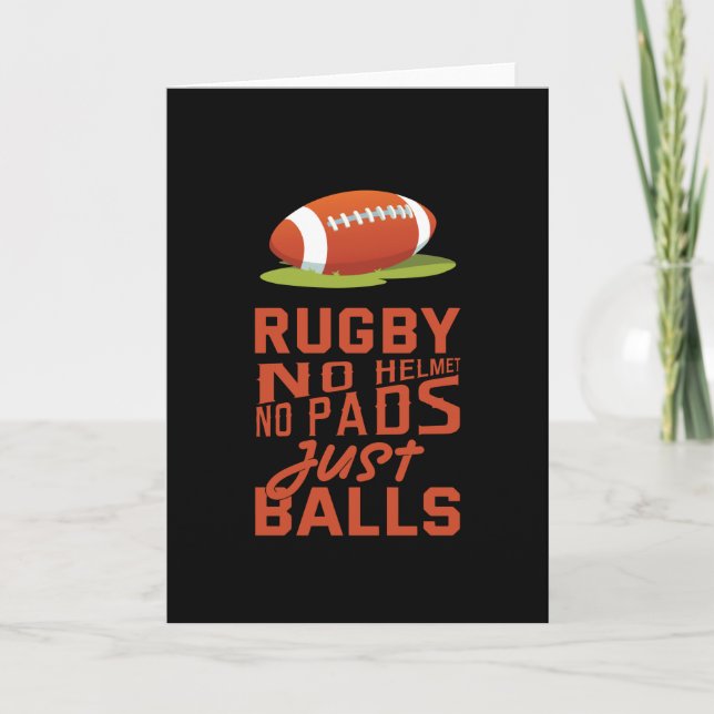 Carte Rugby Sport Cadeau (Devant)