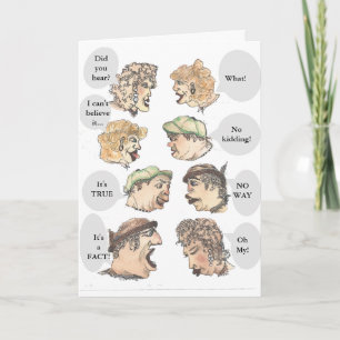 Carte Rumeurs humoristiques Les anniversaires sont bons