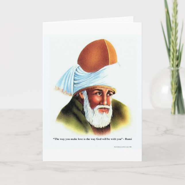 Carte Rumi La façon dont vous faites l'amour Citation Ca (Devant)