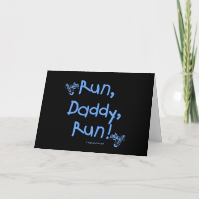 Carte Run Daddy Run - Bleu (Devant)