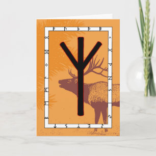 Carte Rune Elhaz - Protection