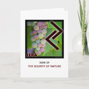 Carte Rune Jera - Bounty of Nature - Raisins